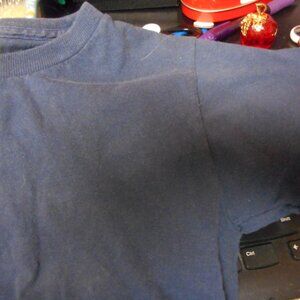 little boy's, sz Medium, blue tee, short sleeves, FRUIT OF THE LOOM